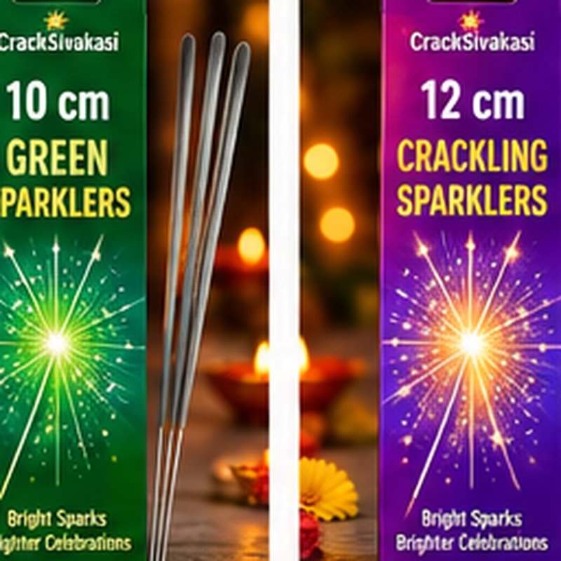 10CM GREEN SPARKLERS
