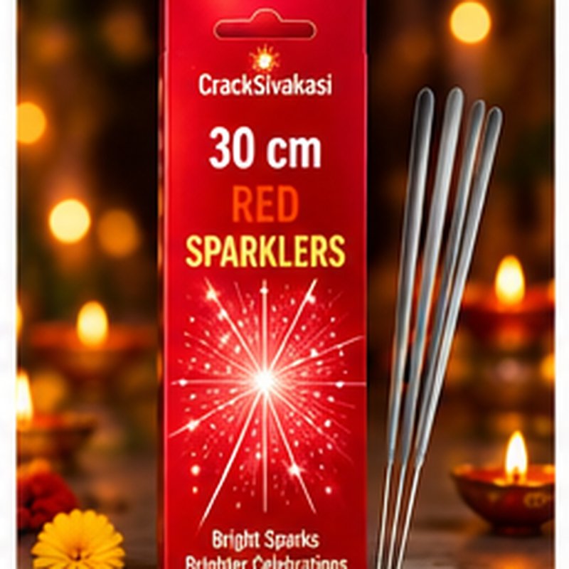 30CM RED SPARKLERS